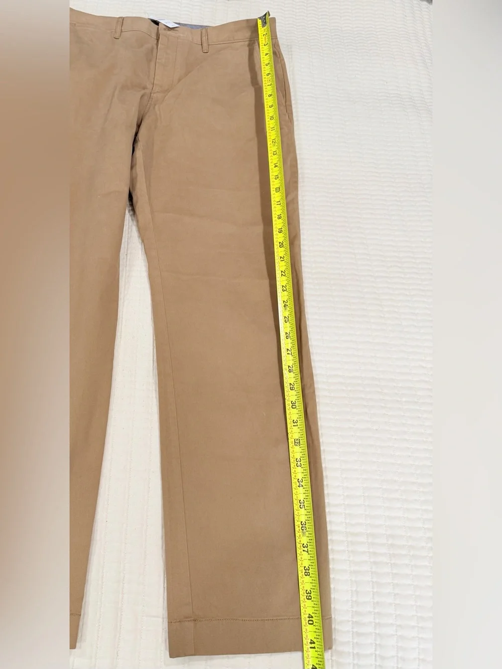 J. Crew Men's Straight Khaki Chinos in Beige